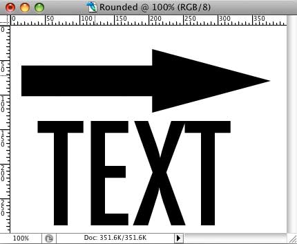 rounded text effect